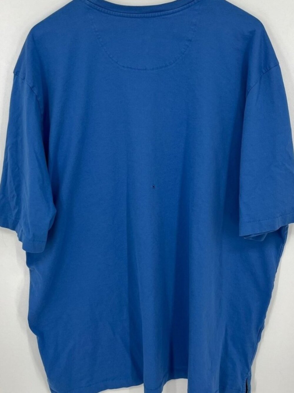 Blue Pima Cotton Short Sleeve Pocket T-Shirt - Picture 2 of 2